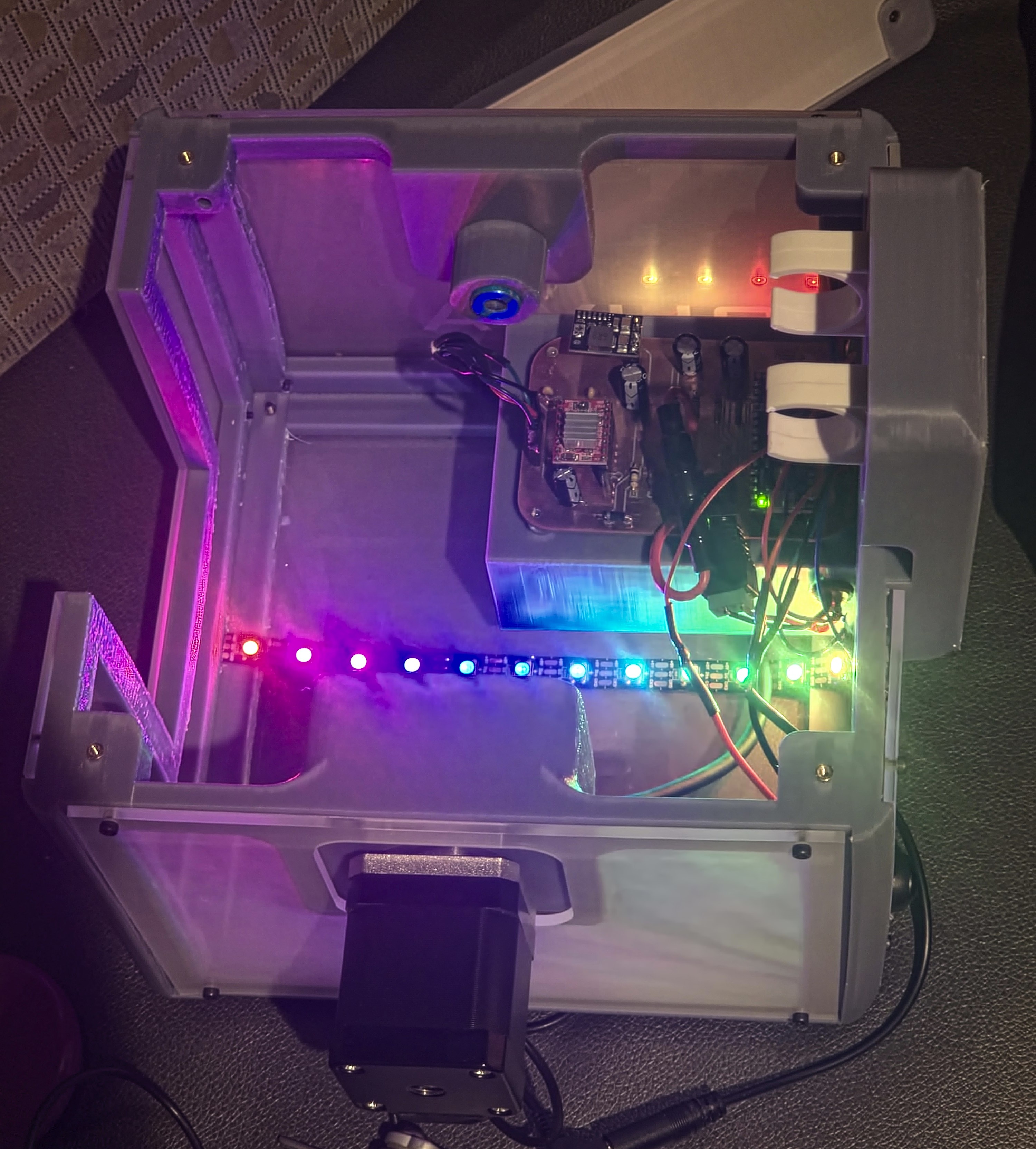 Final Bowl4All enclosure and motor assembly